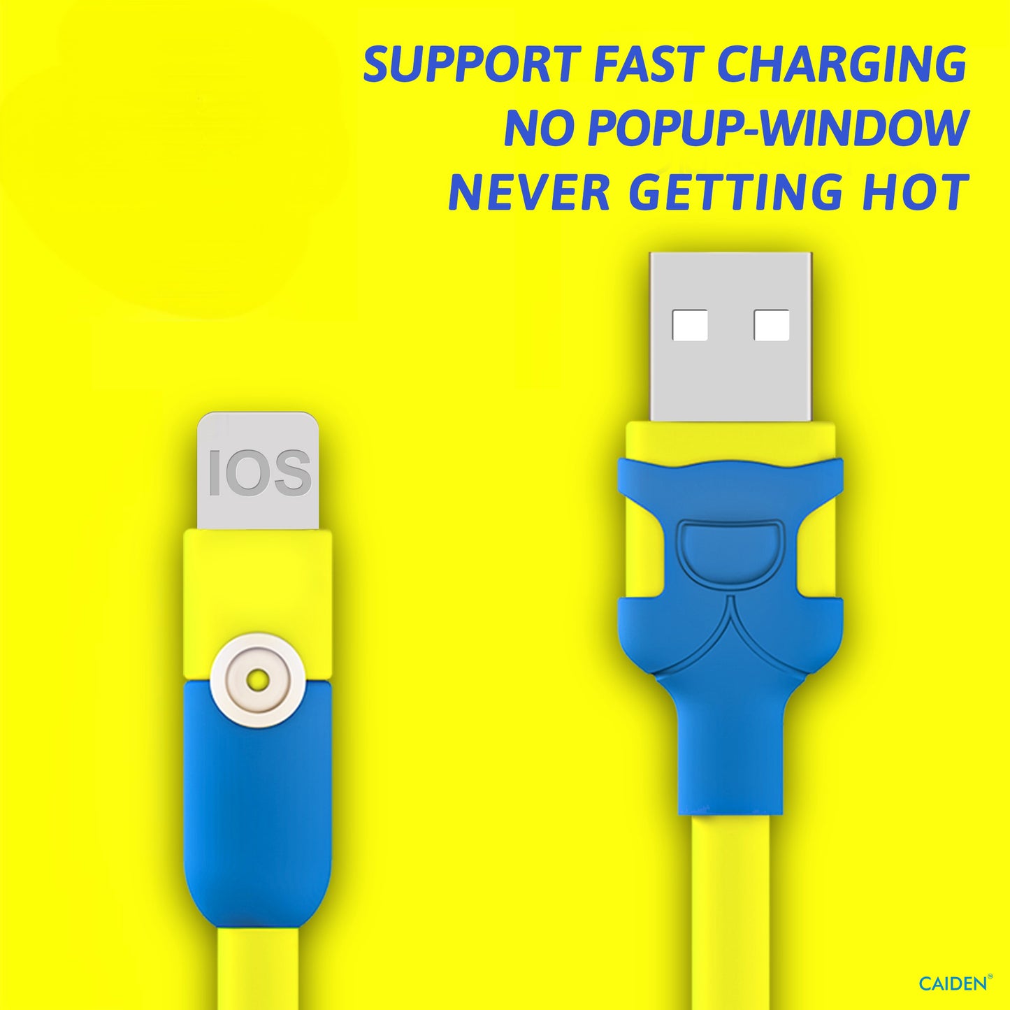 USB to iOS Minions-Inspired Silicone Data Cable