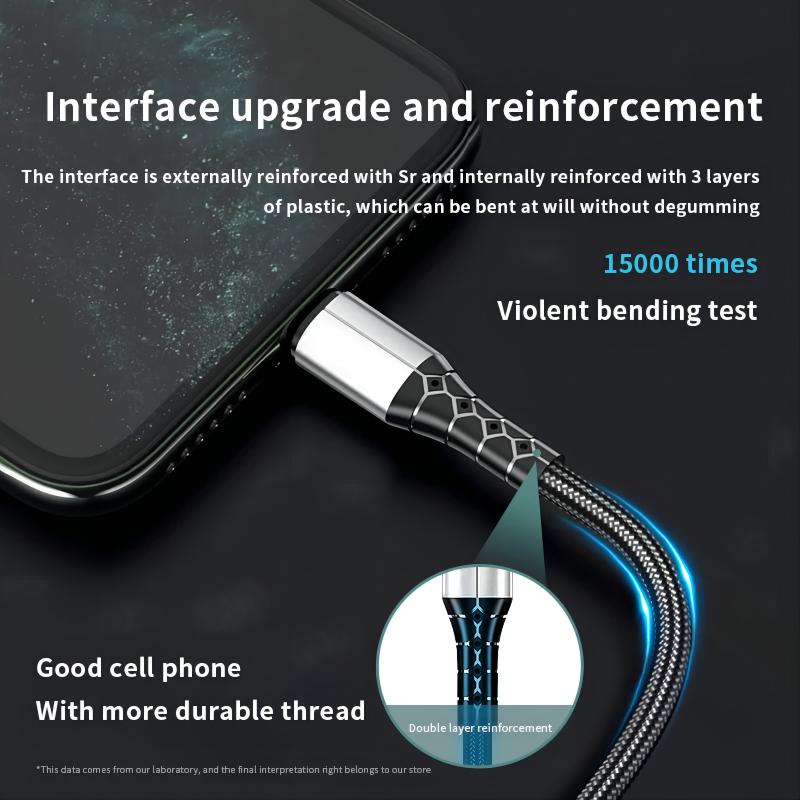 USB to iOS Nylon Braided Data Cable