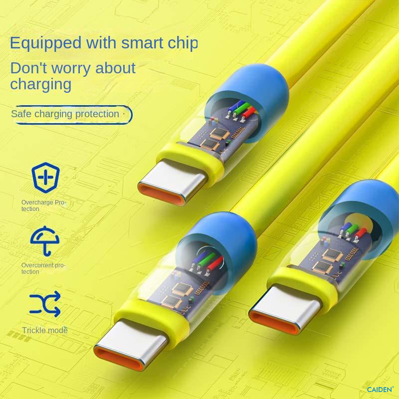 USB to Type C Adorable Liquid Silicone Data Cable Cartoon-Inspired Design Bring Back Happy Memories Perfectly Nostalgia modern functionality makes every charge feel special