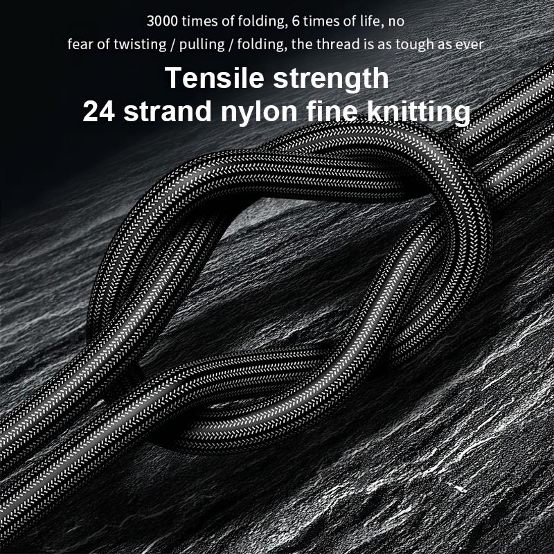 USB to iOS Nylon Braided Data Cable
