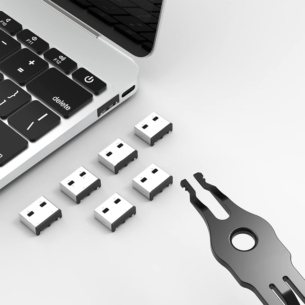 USB Port Blocker (Pack of 10 blocker with 1 key)