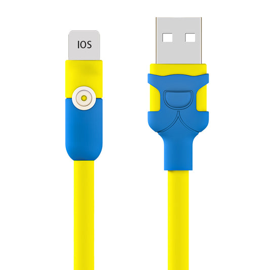 USB to iOS Minions-Inspired Silicone Data Cable